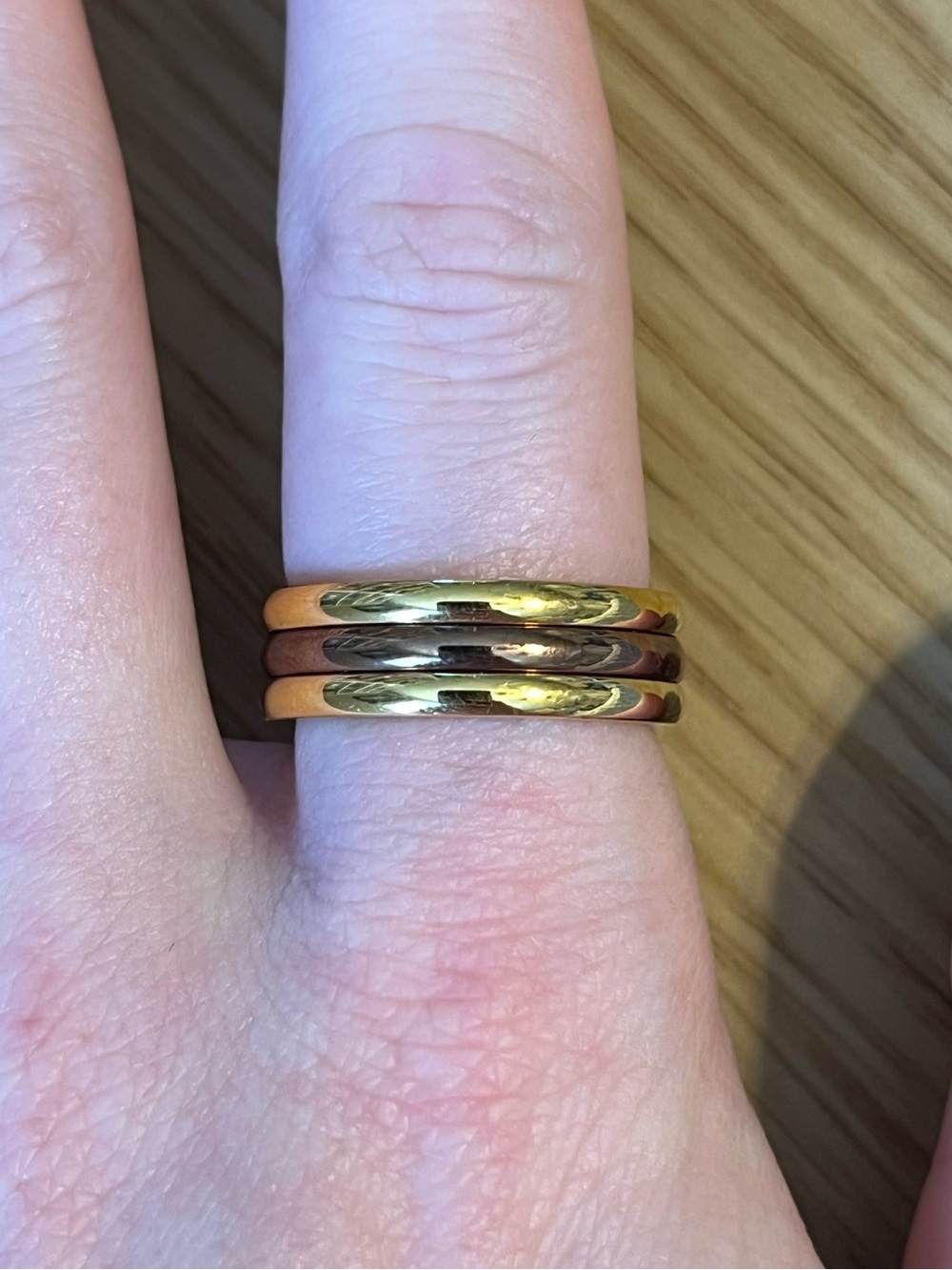 Stainless steel stacking rings set